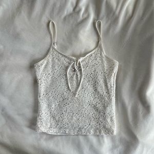 Hollister - crochet tank top